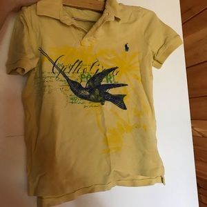 Ralph Lauren boys yellow graphic polo